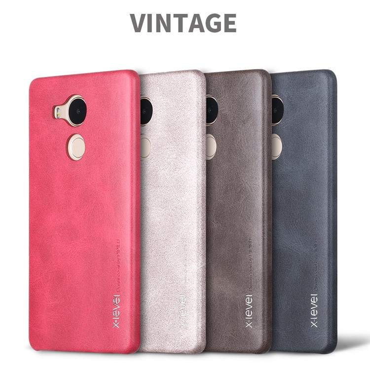 X-LEVEL Vintage Series Leather Coated Hard Case for Huawei Mate 8 - Black-7