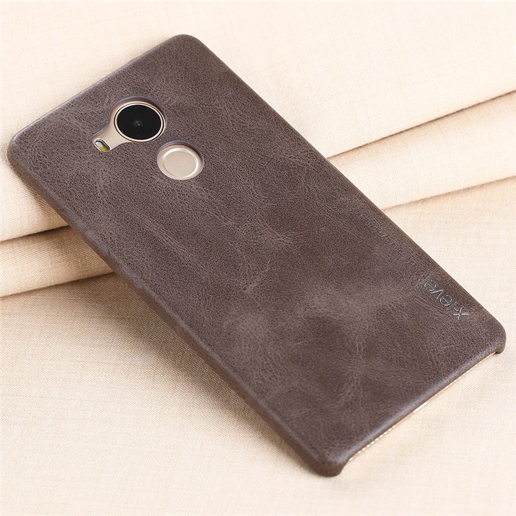 X-LEVEL for Huawei Mate 8 Vintage Series Leather Coated Hard Case - Dark Brown-3
