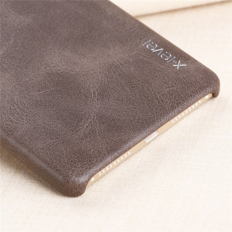 X-LEVEL for Huawei Mate 8 Vintage Series Leather Coated Hard Case - Dark Brown-11