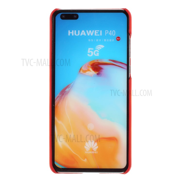 Thermal Induction Fluorescent Color Changing Hard PC Shell Case for Huawei P40 - Orange-2