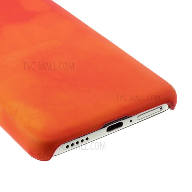 Thermal Induction Fluorescent Color Changing Hard PC Shell Case for Huawei P40 - Orange-5