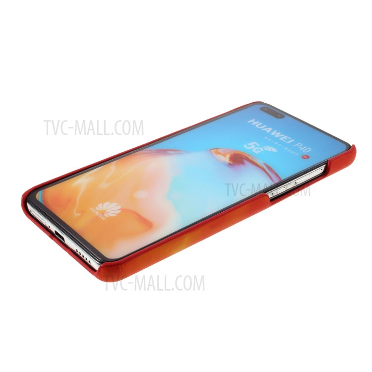 Thermal Induction Fluorescent Color Changing Hard PC Shell Case for Huawei P40 - Orange-6