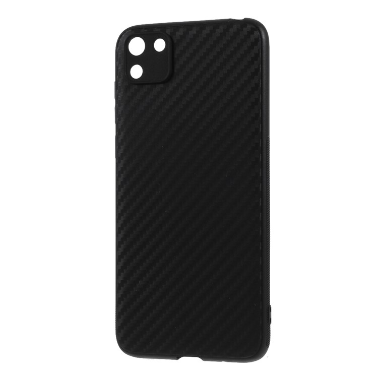 Carbon Fiber TPU Shell Case for Huawei Y5p - Black-2