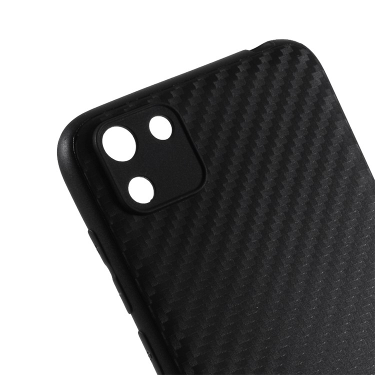 Carbon Fiber TPU Shell Case for Huawei Y5p - Black-4