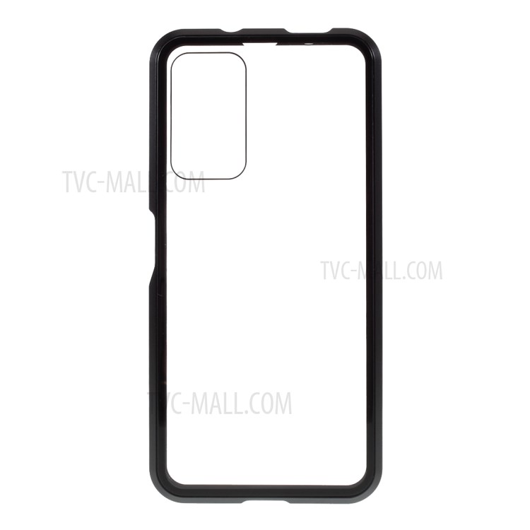 Magnetic Installation Metal Edge + Tempered Glass Full Protective Cover for Honor X10 5G - Black-5
