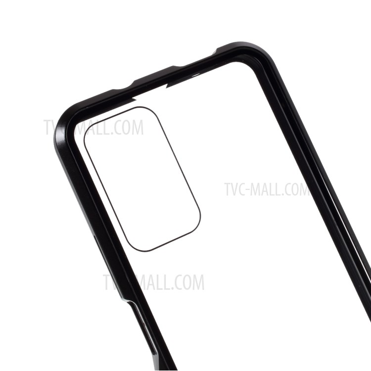 Magnetic Installation Metal Edge + Tempered Glass Full Protective Cover for Honor X10 5G - Black-6