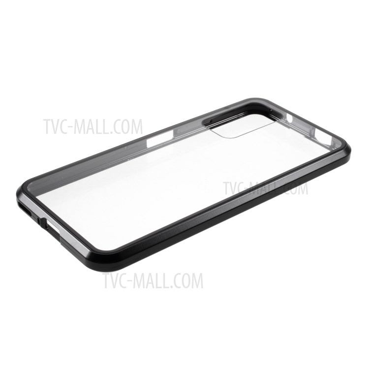 Magnetic Installation Metal Edge + Tempered Glass Full Protective Cover for Honor X10 5G - Black-7