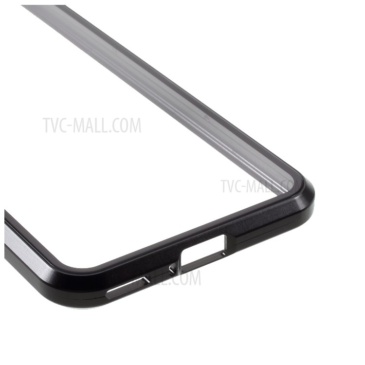 Magnetic Installation Metal Edge + Tempered Glass Full Protective Cover for Honor X10 5G - Black-8