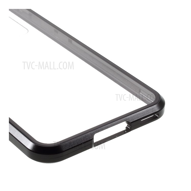 Detachable Magnetic Metal Frame + Double-sided Tempered Glass Case Shell for Honor 30 - Black-8