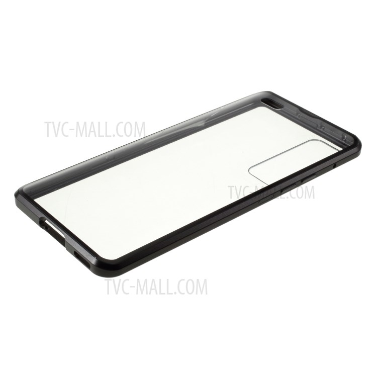 Magnetic Adsorption Metal Edge + Tempered Glass Cover for Huawei nova 7 Pro 5G - Black-7