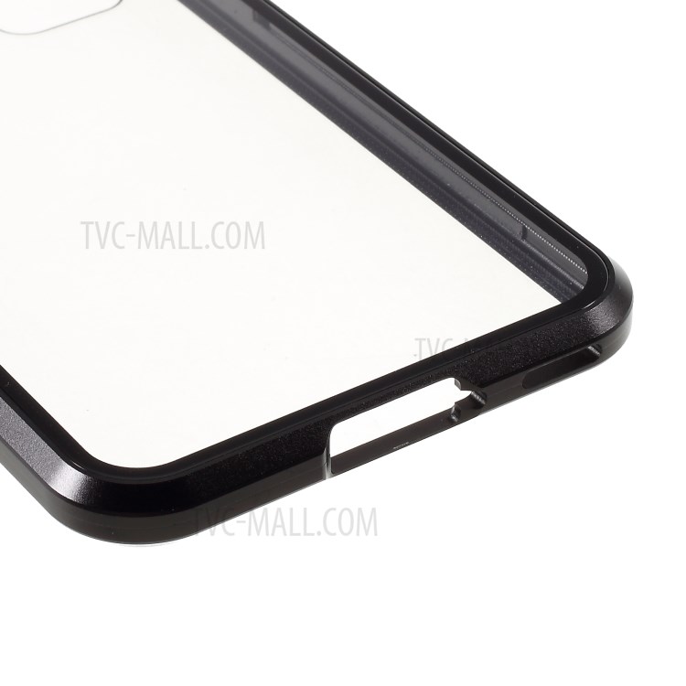 Magnetic Installation Metal Edge + Tempered Glass Cover for Huawei nova 7 5G - Black-7