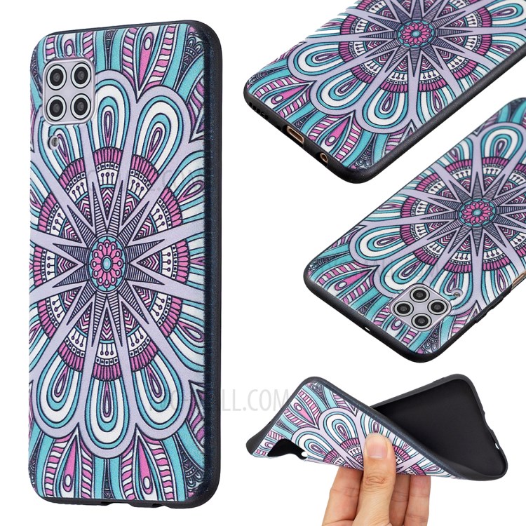 Pattern Printing Embossed TPU Phone Cover for Huawei P40 Lite 4G/Nova 6 SE/Nova 7i - Malanda Flower-1