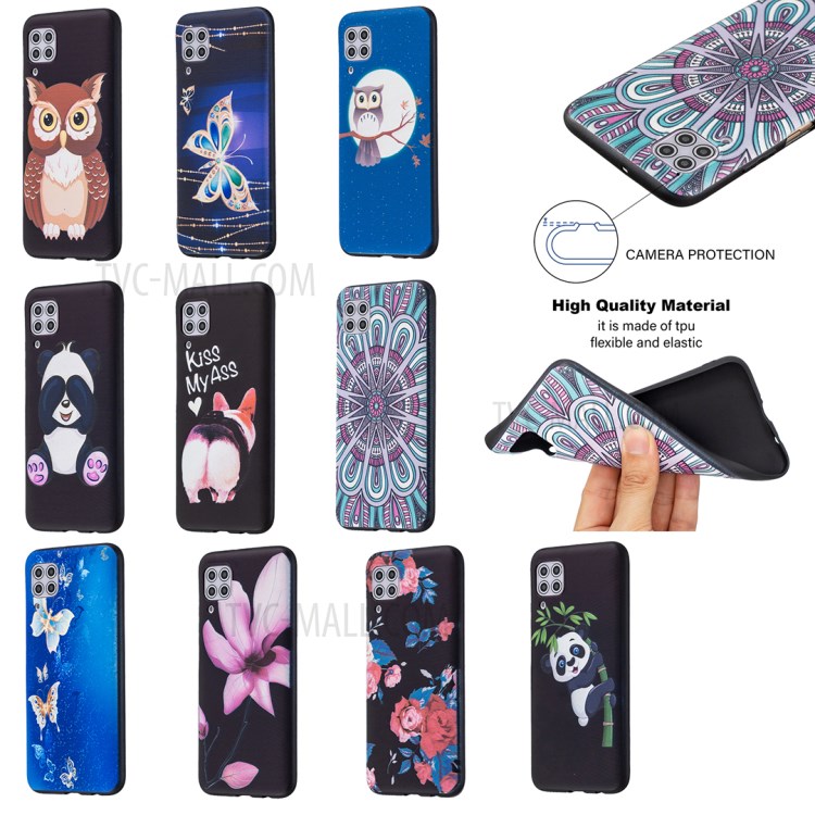 Pattern Printing Embossed TPU Phone Cover for Huawei P40 Lite 4G/Nova 6 SE/Nova 7i - Malanda Flower-7