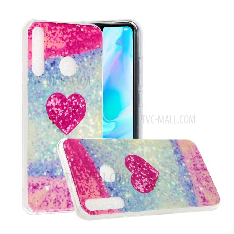 Marble Pattern IMD TPU Shell Case for Huawei Y6p - Style A-1