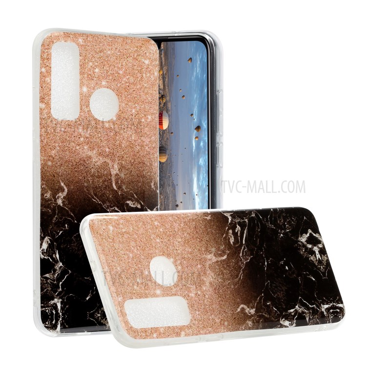 Marble Pattern IMD TPU Shell Case for Huawei P smart 2020 - Style A-1