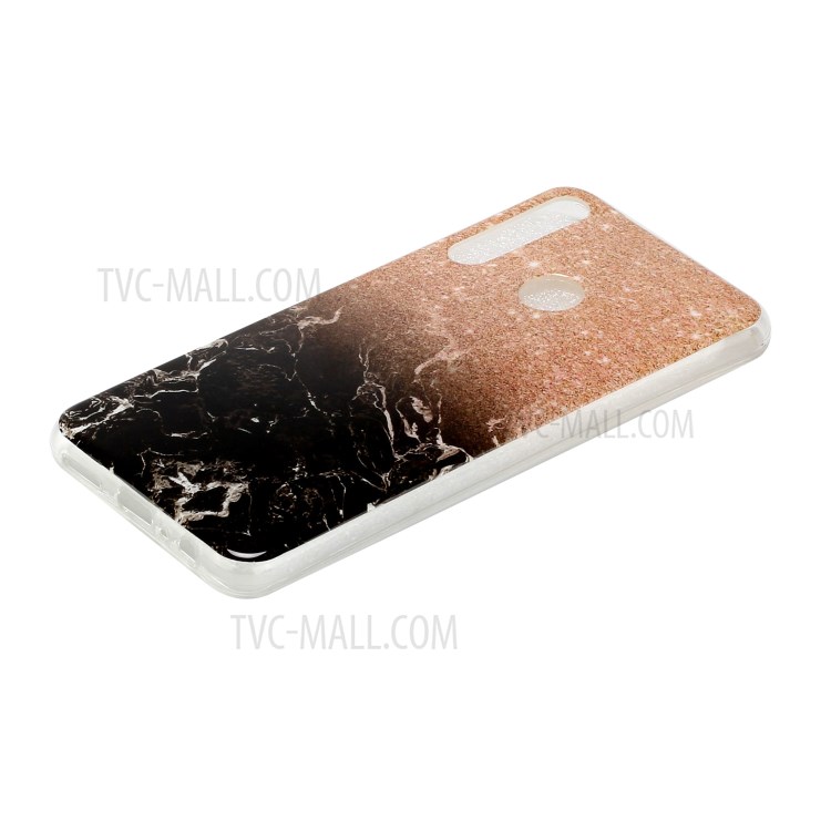 Marble Pattern Printing IMD TPU Phone Cover for Huawei Y6p - Style A-3