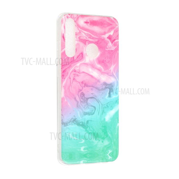 Teste Padrão De Mármore Impressão Tampa Do Telefone IMD TPU Para Y6p Huawei - Estilo B-5