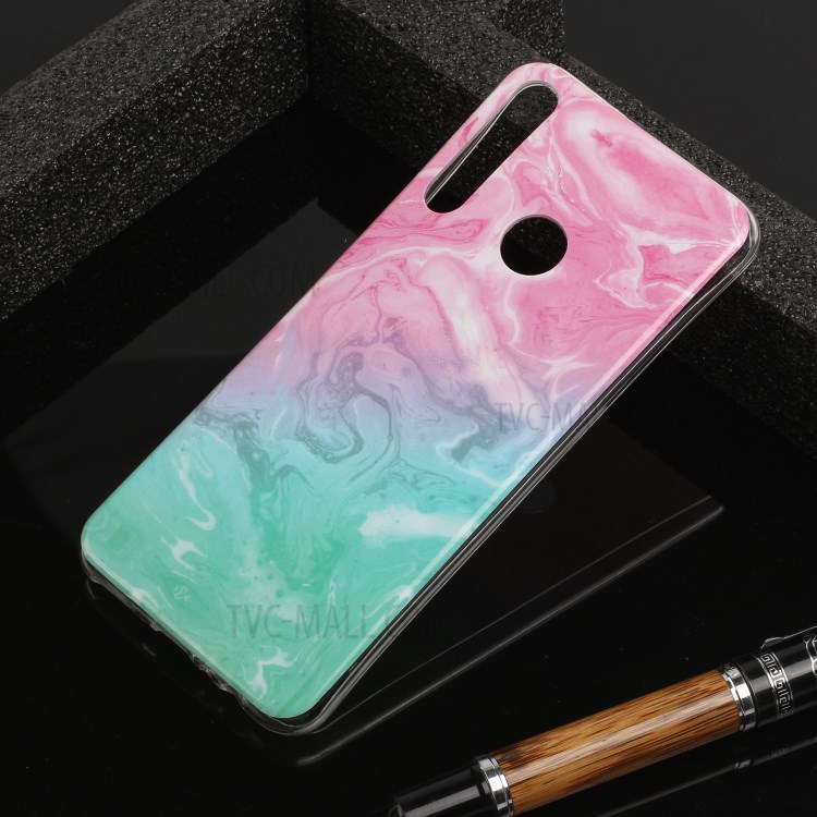 Teste Padrão De Mármore Impressão Tampa Do Telefone IMD TPU Para Y6p Huawei - Estilo B-6