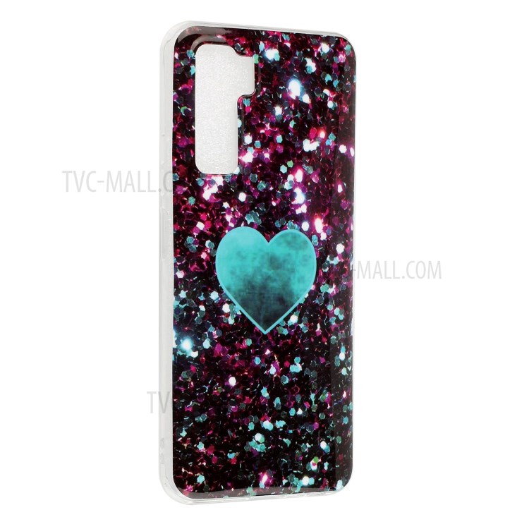 Marble Pattern IMD TPU Cell Phone Case for Huawei P40 Lite 5G - Style A-5