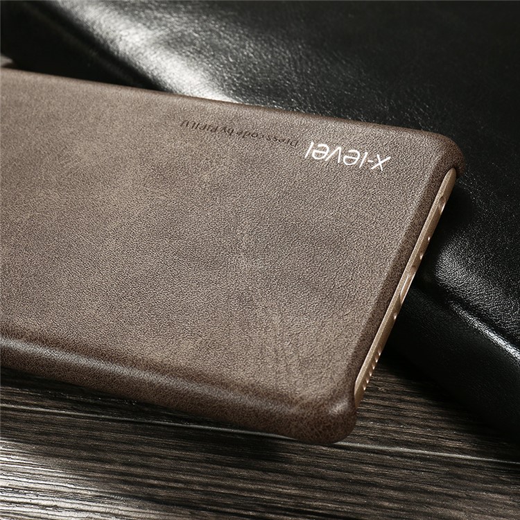 X-LEVEL Vintage Series Leather Coated Hard Shell for Huawei P9 Plus - Coffee-6