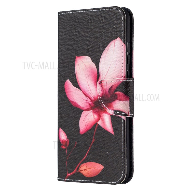 Pattern Printing Wallet Stand Leather Mobile Phone Shell for Honor 9X Lite - Flower-2