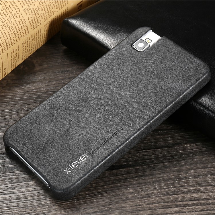 X-LEVEL Vintage Leather Coated Hard Back Case for Huawei ShotX/Honor 7i - Black-4