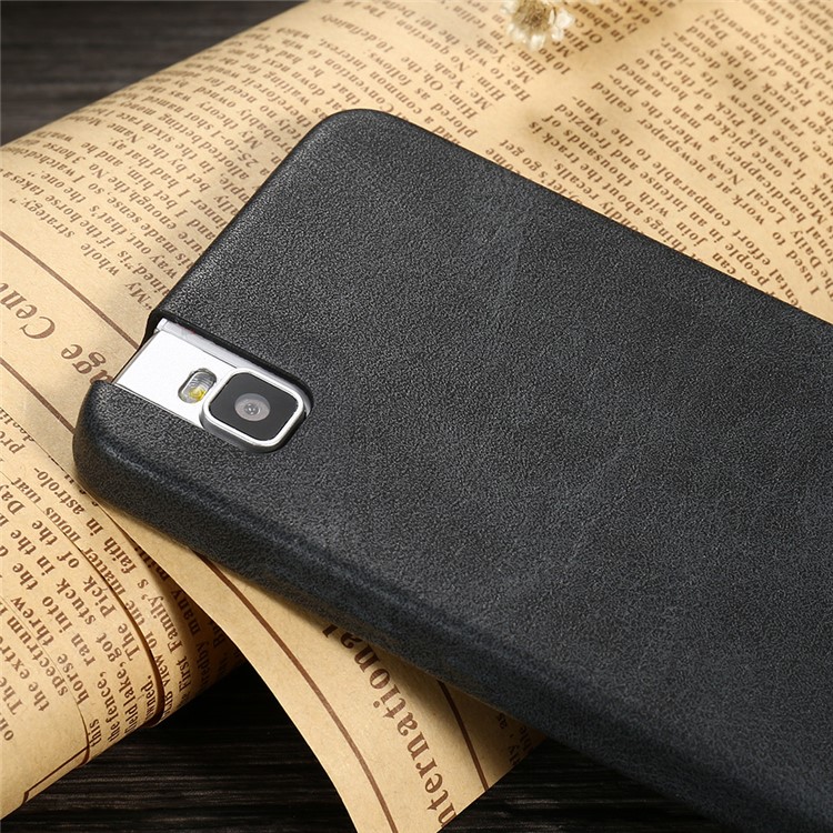 X-LEVEL Vintage Leather Coated Hard Back Case for Huawei ShotX/Honor 7i - Black-5
