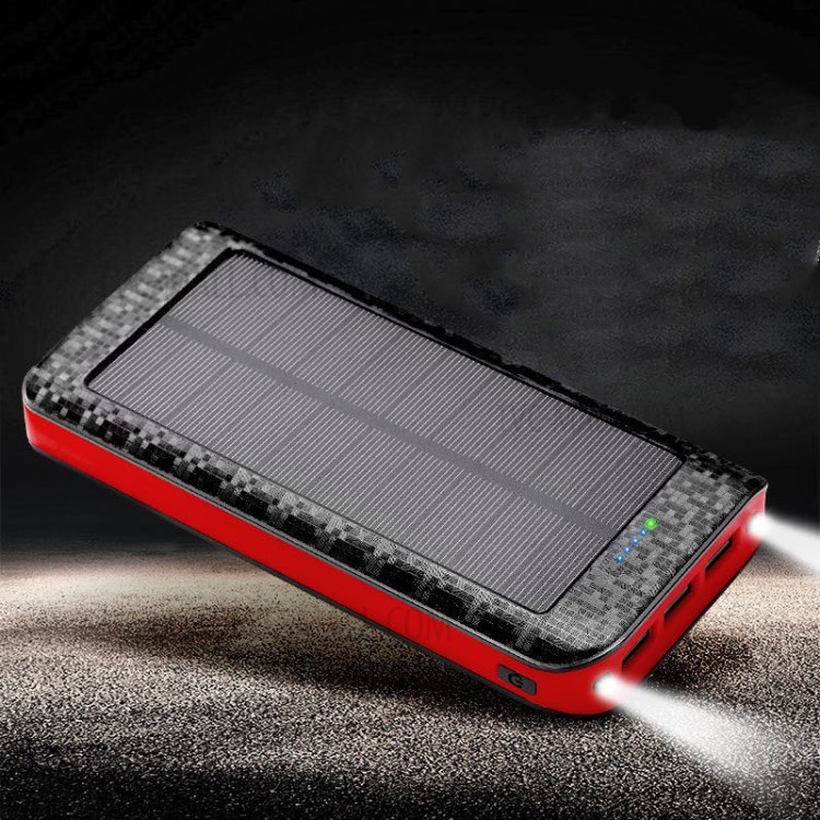 3 USB Solar Power Bank 16000mAh Waterproof Power Bank with LED Light-11