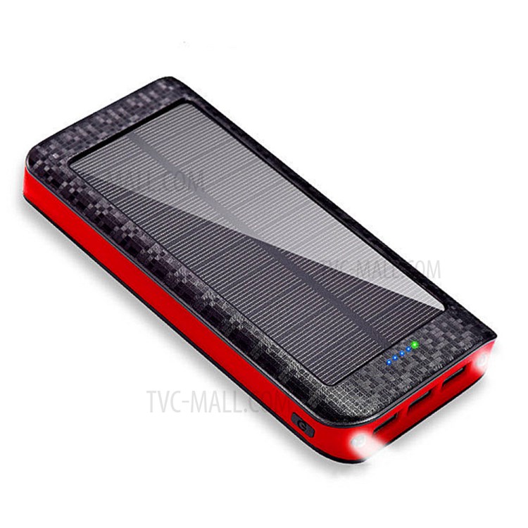 3 USB Solar Power Bank 16000mAh Waterproof Power Bank with LED Light-12