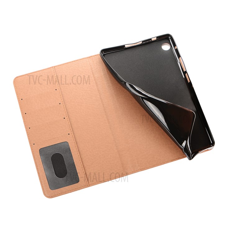 Retro Style Matte Leather Smart Tablet Case for Huawei MatePad T8 - Black-6