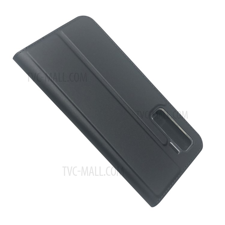 Magnetic Adsorption Stand Leather Card Holder Case for Huawei P40 Lite 5G / Nova 7 SE - Black-4