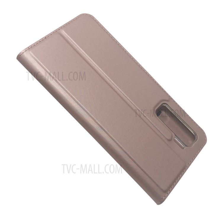 Magnetic Adsorption Stand Leather Card Holder Case for Huawei P40 Lite 5G / Nova 7 SE - Rose Gold-4