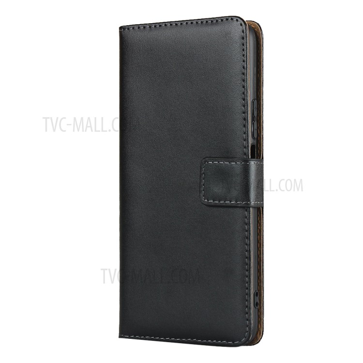 Genuine Leather Stand Wallet Phone Case for Huawei P40 Lite 5G/nova 7 SE-2