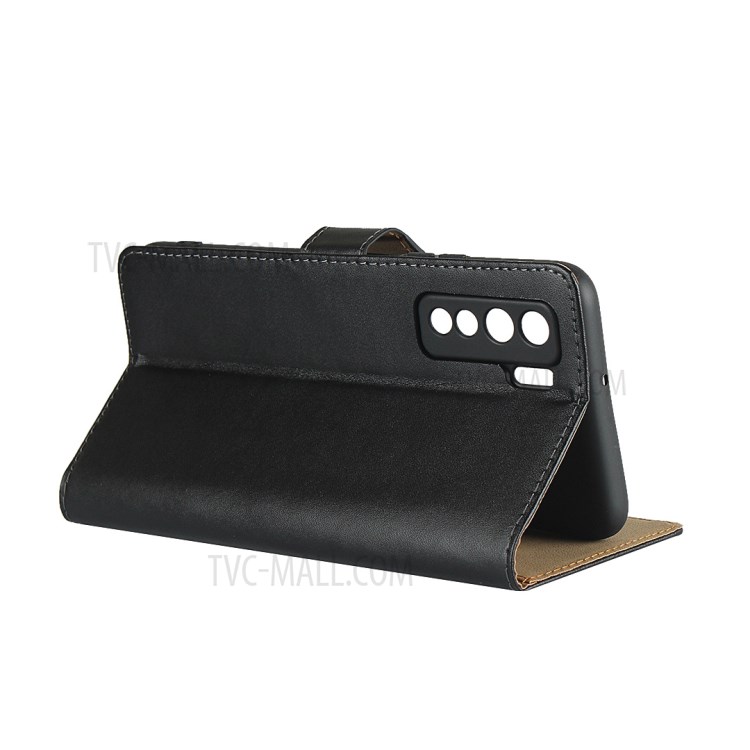 Genuine Leather Stand Wallet Phone Case for Huawei P40 Lite 5G/nova 7 SE-5