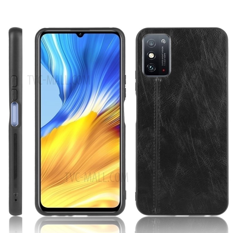PU Leather Coated PC + TPU Hybrid Mobile Case for Honor X10 Max - Black-1