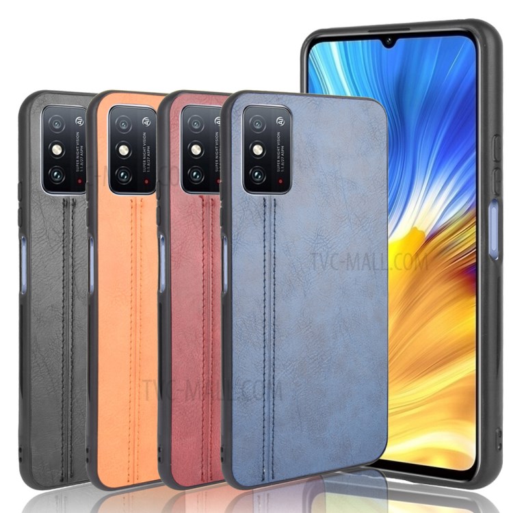 PU Leather Coated PC + TPU Hybrid Mobile Case for Honor X10 Max - Black-11
