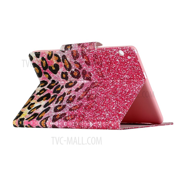 Impressão de Padrões PU Cover de Tablet Inteligente de Couro PU Para Huawei Mediapad T3 10 - Leopardo