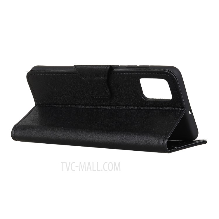Litchi Skin Wallet Leather Stand Case for Honor X10 Max - Black-3
