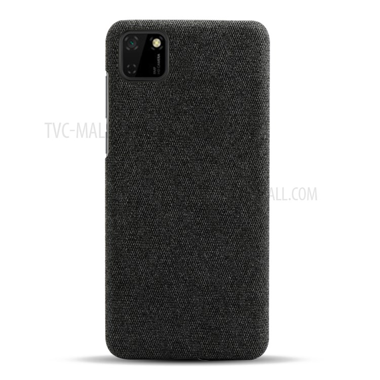 Cloth Texture Hard Shell Case for Huawei Y5p - Black-3