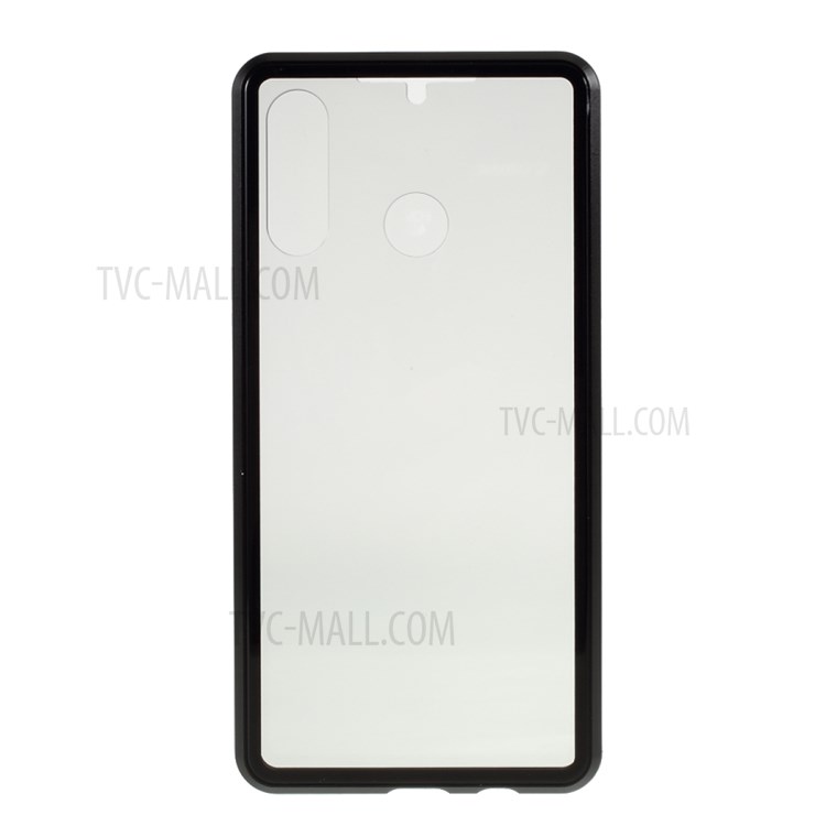 Cadre Métallique Anti-peep + Couvercle En Verre Trempé Pour Lite P30 Huawei / Nova 4E / P30 Lite Nouvelle Édition - Noir-5