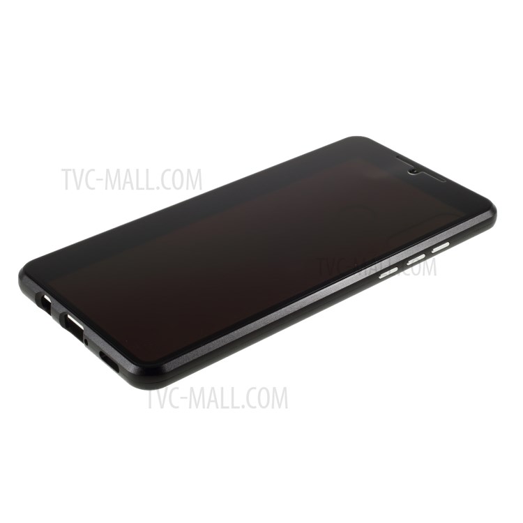 Cadre Métallique Anti-peep + Couvercle En Verre Trempé Pour Lite P30 Huawei / Nova 4E / P30 Lite Nouvelle Édition - Noir-7