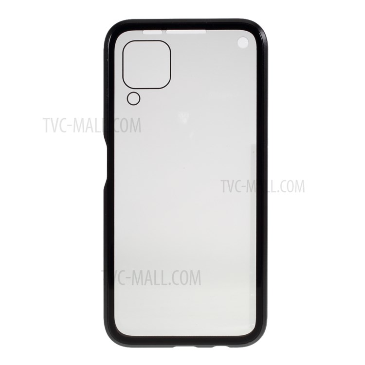 Anti-peep Metal Frame + Tempered Glass All-around Protection Case for Huawei P40 lite/nova 6 SE/Nova 7i - Black-5