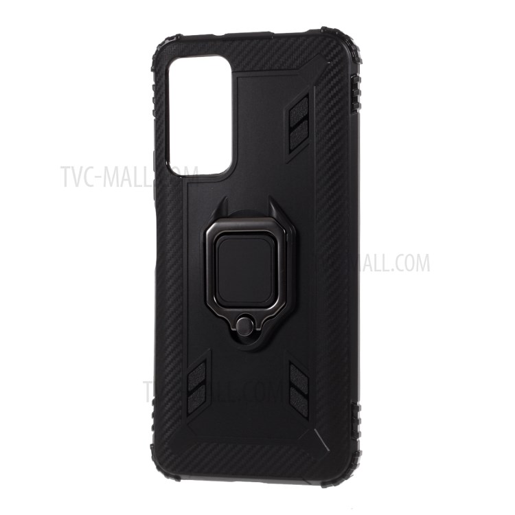 Anti-drop TPU Shell with Unique Kickstand for Honor X10 5G - Black-2