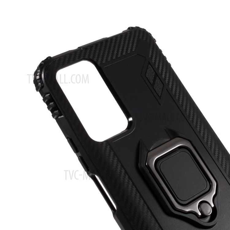 Anti-drop TPU Shell with Unique Kickstand for Honor X10 5G - Black-4