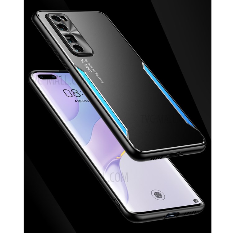 Shockproof Aluminium Alloy Black + TPU Hybrid Case for Huawei Nova 7 Pro 5G-10