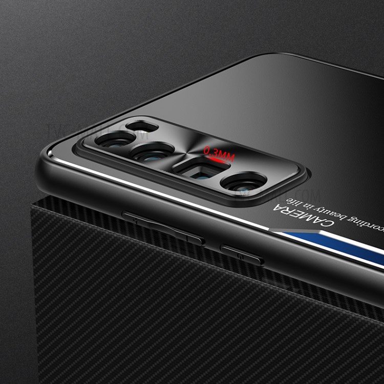 Shockproof Aluminium Alloy Black + TPU Hybrid Case for Huawei Nova 7 Pro 5G-2