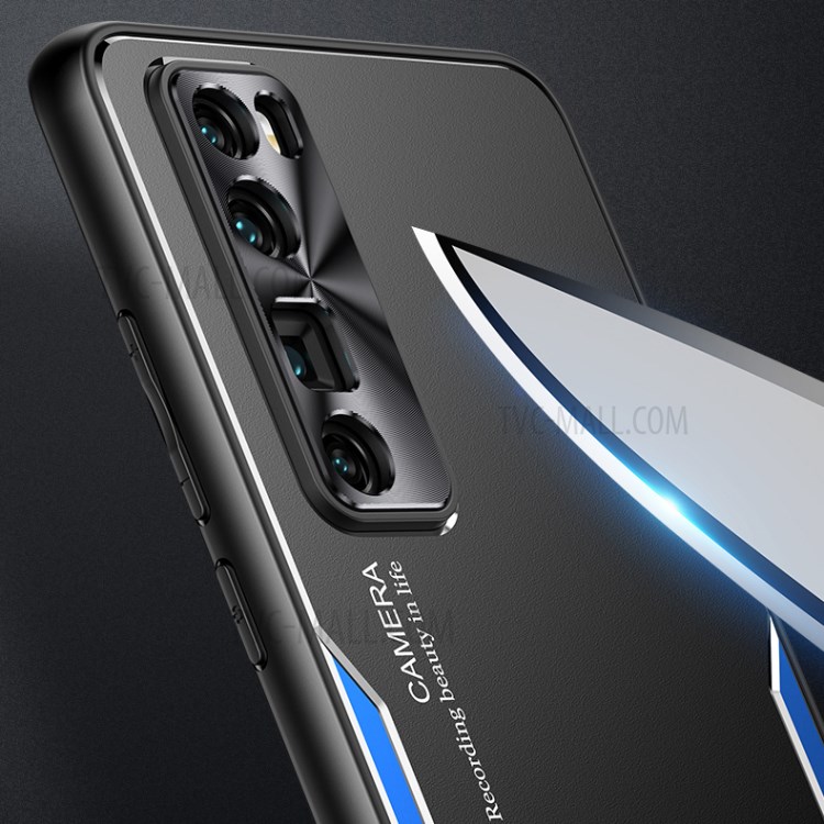 Shockproof Aluminium Alloy Black + TPU Hybrid Case for Huawei Nova 7 Pro 5G-3
