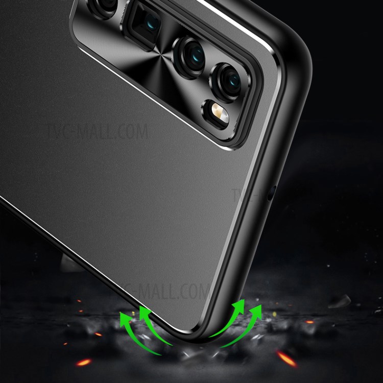 Shockproof Aluminium Alloy Black + TPU Hybrid Case for Huawei Nova 7 Pro 5G-8