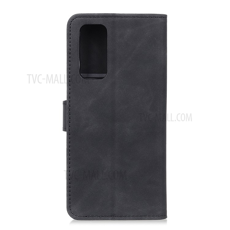 KHAZNEH Vintage Style Leather Wallet Stand Case for Honor X10 Max - Black-3