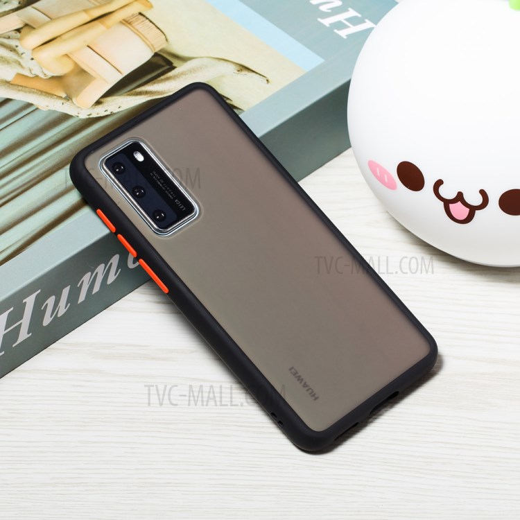 Frosted Skin Drop-resistant PC + TPU Hybrid Shell for Huawei P40 - Dark Blue-4